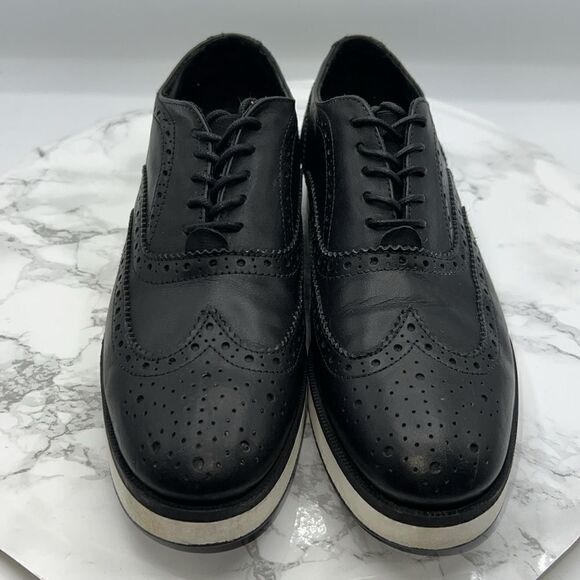 RAG & BONE Meli Wingtip Black Brogues-36.5/US 6.5 - Picture 5 of 9